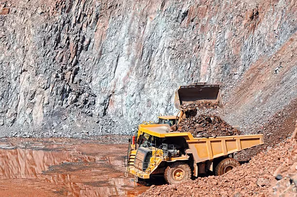 A concrete mixing station under quality inspection